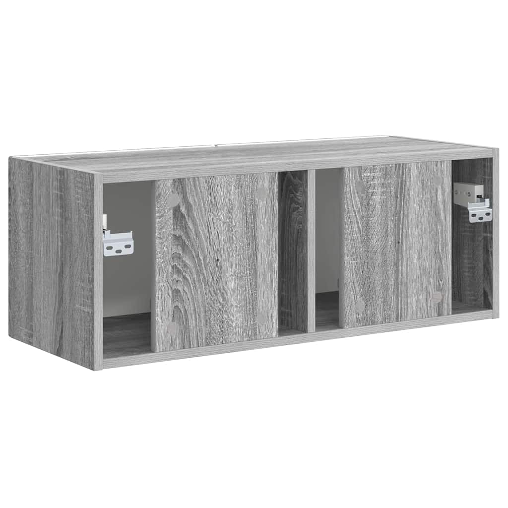 Tv Wall Cabinet 78,5 X 31 X 29,5 Cm Šedá Sonoma