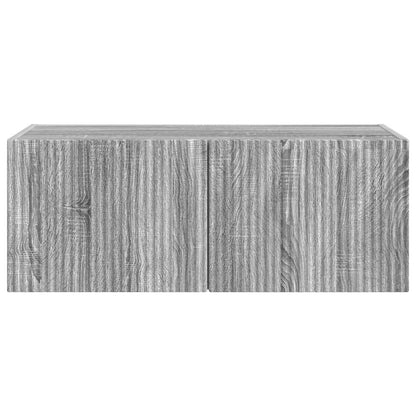 Tv Wall Cabinet 78,5 X 31 X 29,5 Cm Šedá Sonoma