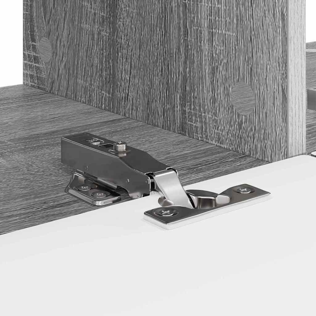Tv Wall Cabinet 2 Pcs Šedá Sonoma Kompozitní Dřevo