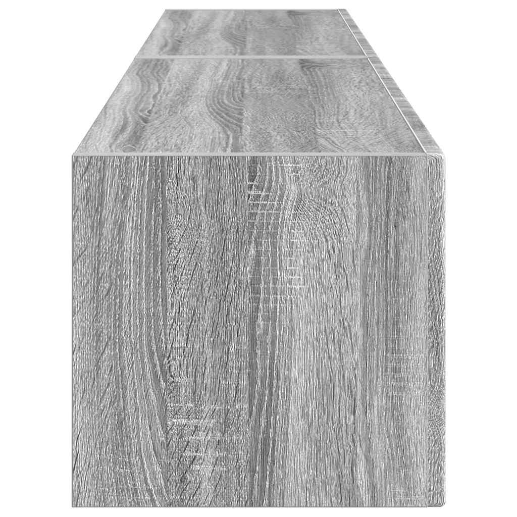 Tv Wall Cabinet 2 Pcs Šedá Sonoma Kompozitní Dřevo