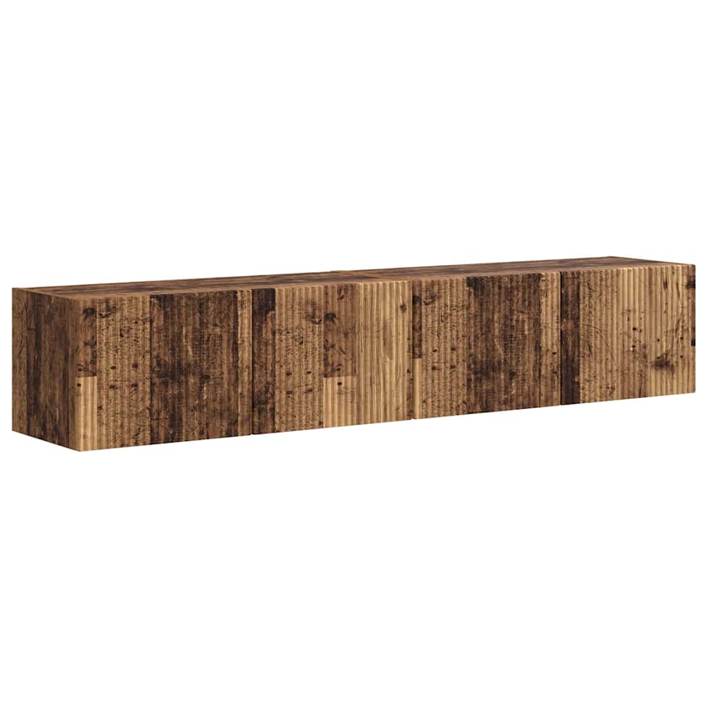 Tv Wall Cabinet 2 Pcs Staré Dřevo Kompozitní Dřevo