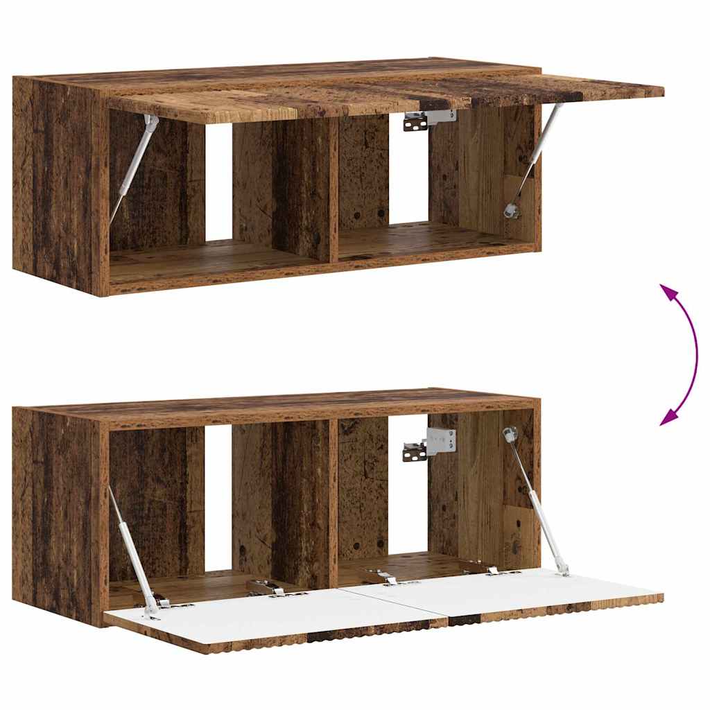 Tv Wall Cabinet 2 Pcs Staré Dřevo Kompozitní Dřevo