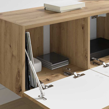 Tv Wall Cabinet 2 Pcs Umělecký Dub Kompozitní Dřevo