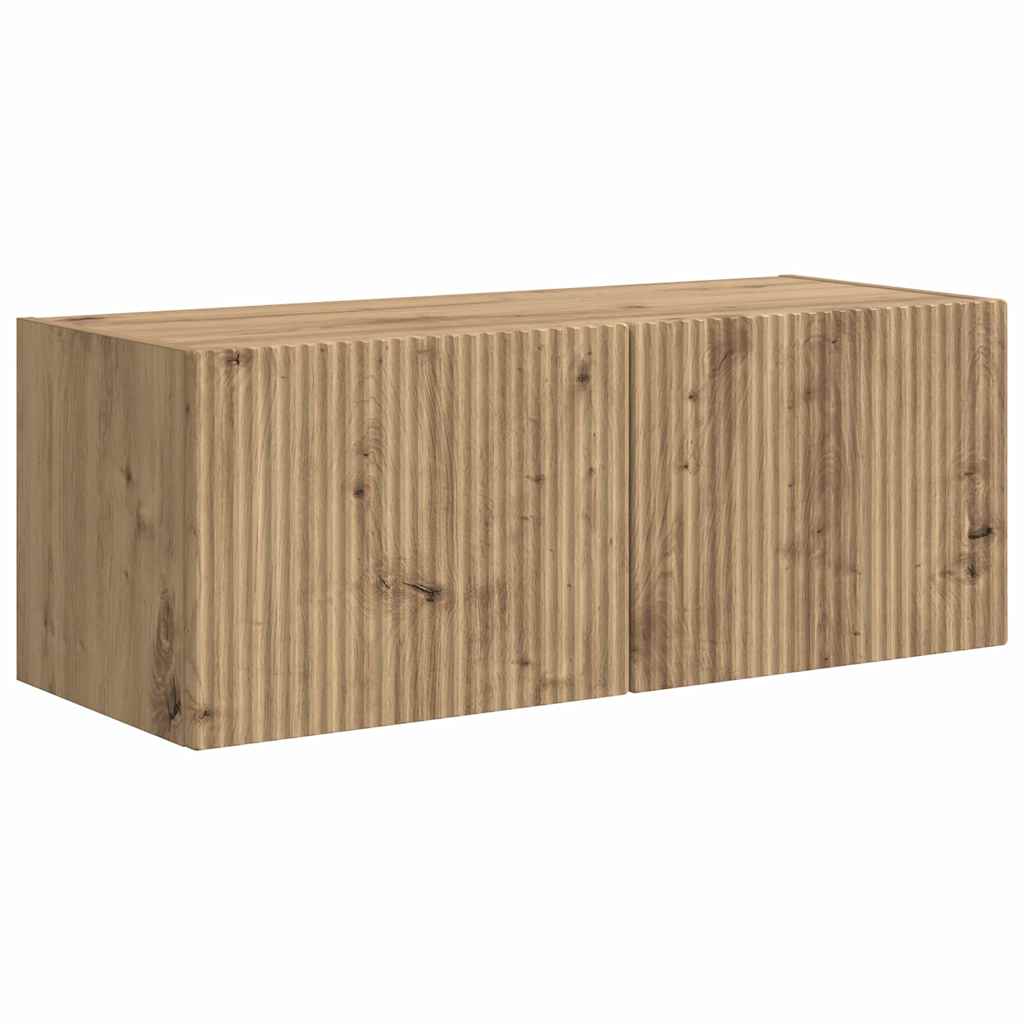 Tv Wall Cabinet 2 Pcs Umělecký Dub Kompozitní Dřevo