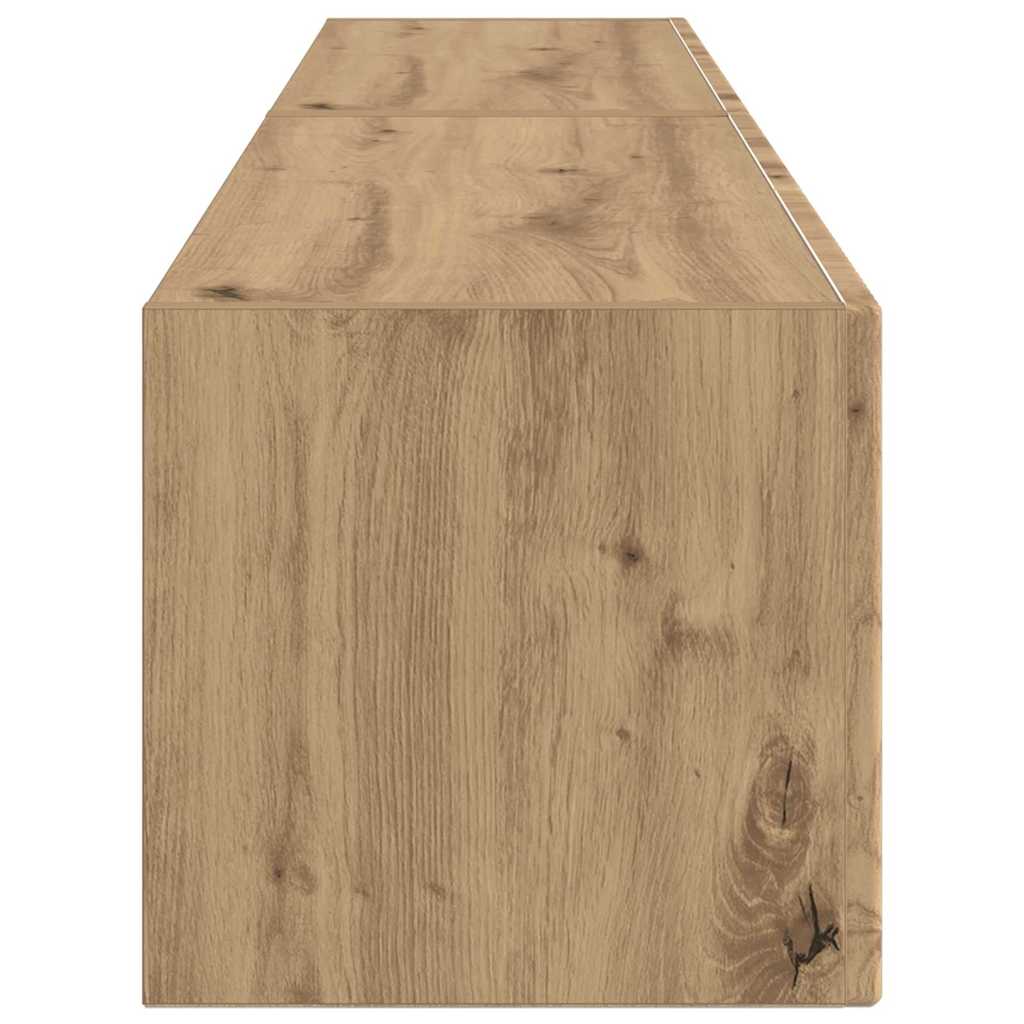 Tv Wall Cabinet 2 Pcs Umělecký Dub Kompozitní Dřevo