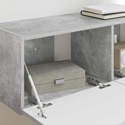 Tv Wall Cabinet 2 Pcs Beton Kompozitní Dřevo