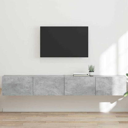 Tv Wall Cabinet 2 Pcs Beton Kompozitní Dřevo