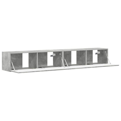 Tv Wall Cabinet 2 Pcs Beton Kompozitní Dřevo