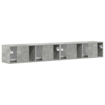 Tv Wall Cabinet 2 Pcs Beton Kompozitní Dřevo