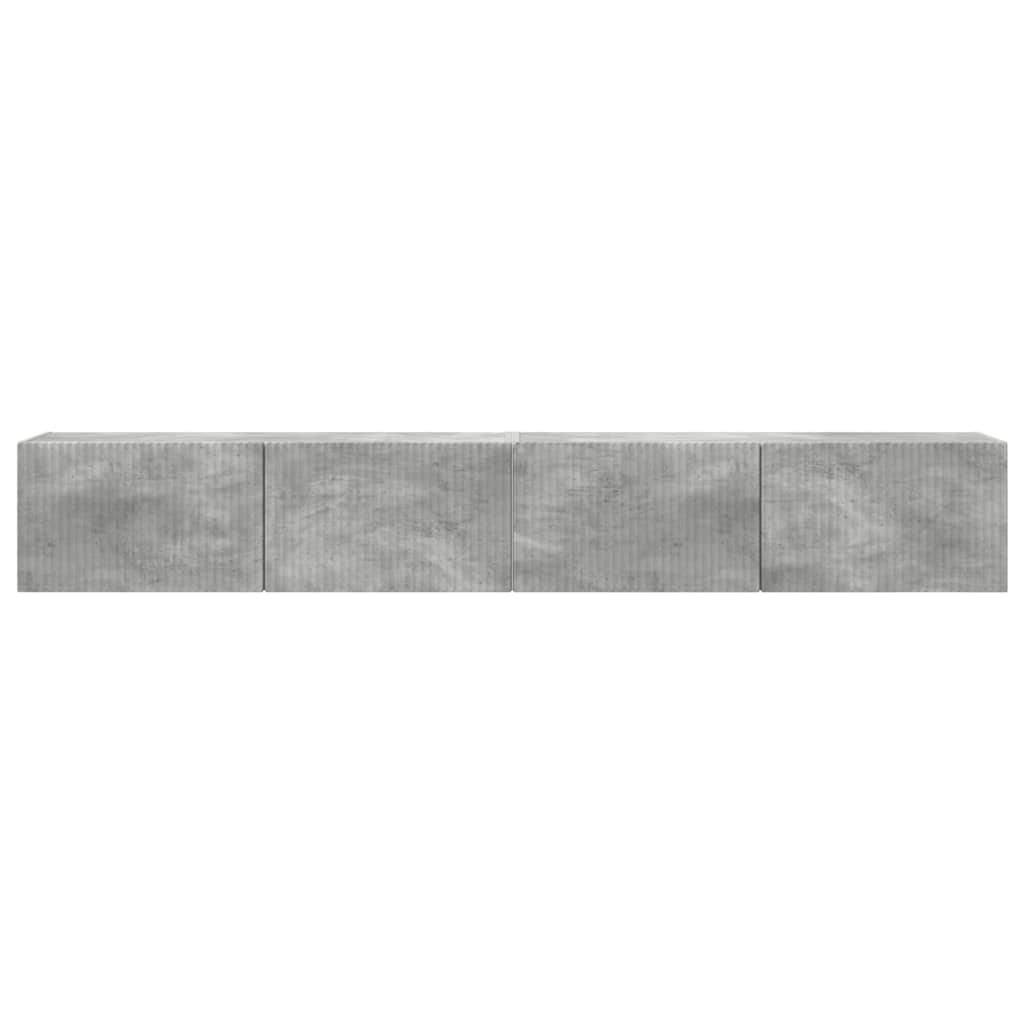 Tv Wall Cabinet 2 Pcs Beton Kompozitní Dřevo