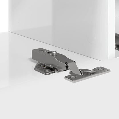 Tv Wall Cabinet 2 Pcs Lesklá Bílá Kompozitní Dřevo