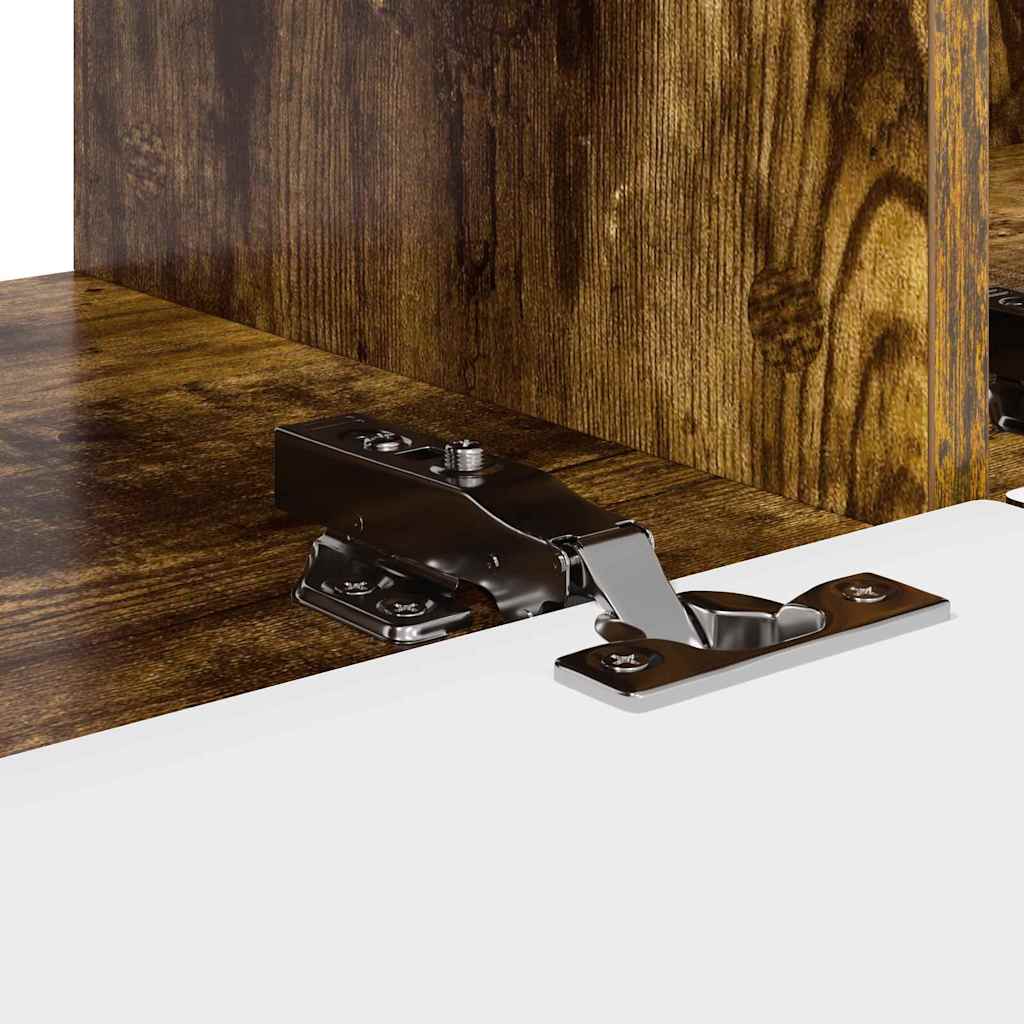 Tv Wall Cabinet 2 Pcs Kouřový Dub Kompozitní Dřevo