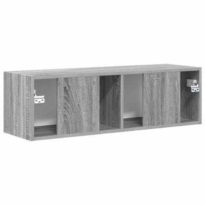 Tv Wall Cabinet 98 X 31 X 29,5 Cm Šedá Sonoma Kompozitní Dřevo