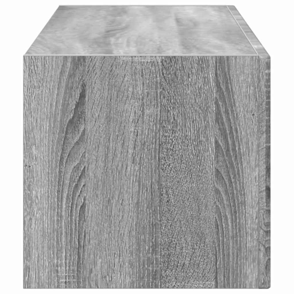 Tv Wall Cabinet 98 X 31 X 29,5 Cm Šedá Sonoma Kompozitní Dřevo