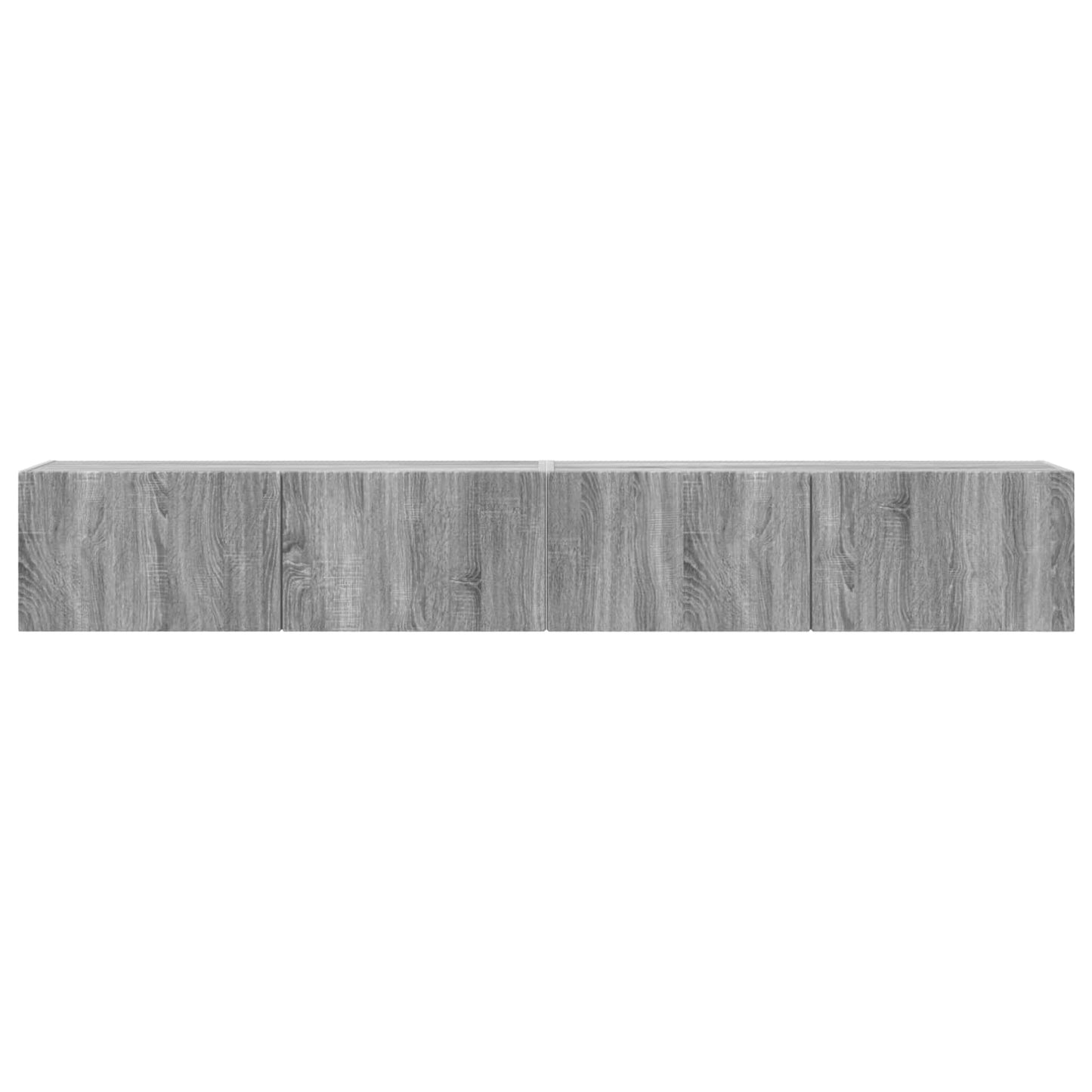 Tv Wall Cabinet 2 Pcs Šedá Sonoma Kompozitní Dřevo