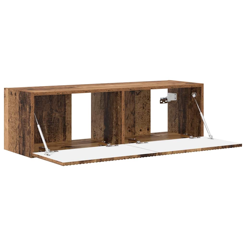 Tv Wall Cabinet 98 X 31 X 29,5 Cm Staré Dřevo Kompozitní Dřevo