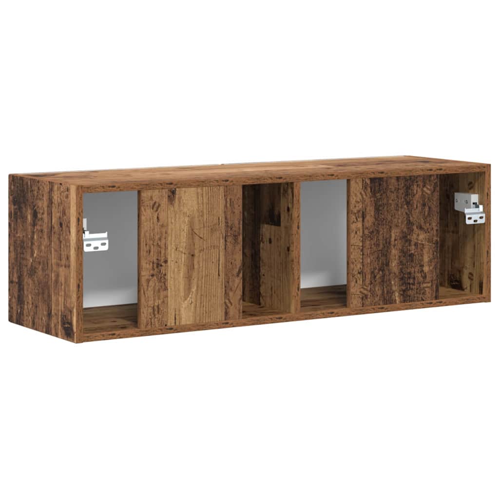 Tv Wall Cabinet 98 X 31 X 29,5 Cm Staré Dřevo Kompozitní Dřevo