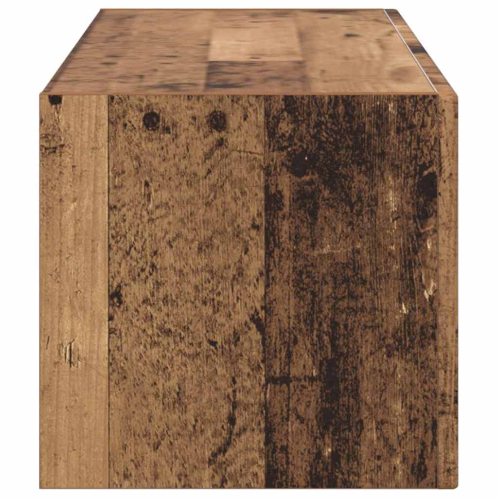 Tv Wall Cabinet 98 X 31 X 29,5 Cm Staré Dřevo Kompozitní Dřevo