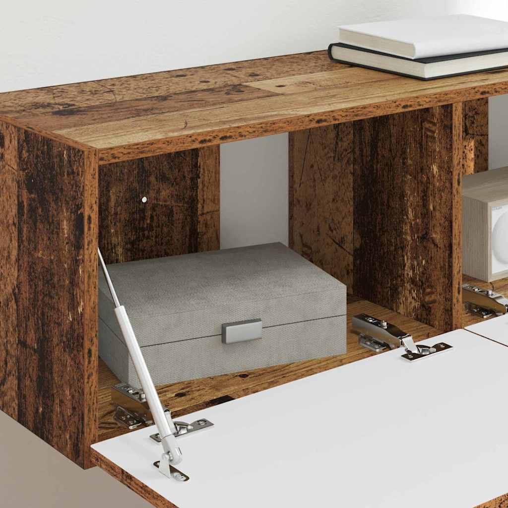 Tv Wall Cabinet 2 Pcs Staré Dřevo Kompozitní Dřevo