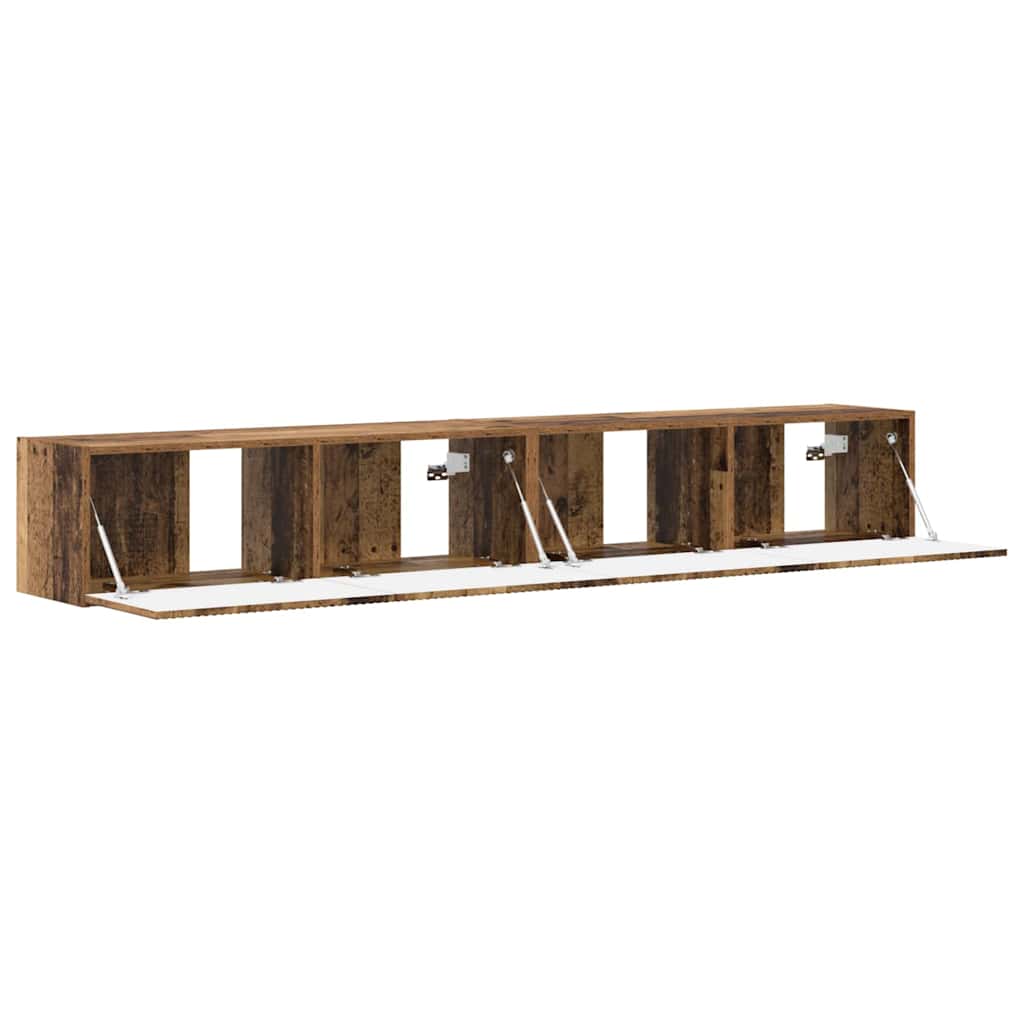 Tv Wall Cabinet 2 Pcs Staré Dřevo Kompozitní Dřevo