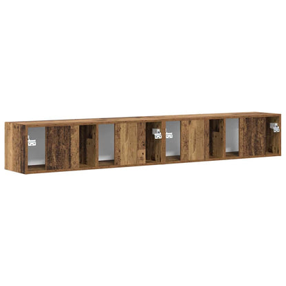 Tv Wall Cabinet 2 Pcs Staré Dřevo Kompozitní Dřevo