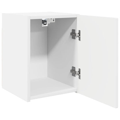 Tv Wall Cabinet 30 X 31 X 40 Cm Bílá Kompozitní Dřevo