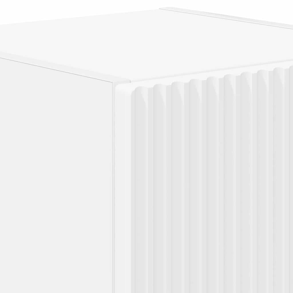 Tv Wall Cabinet 2 Pcs Bílá Kompozitní Dřevo
