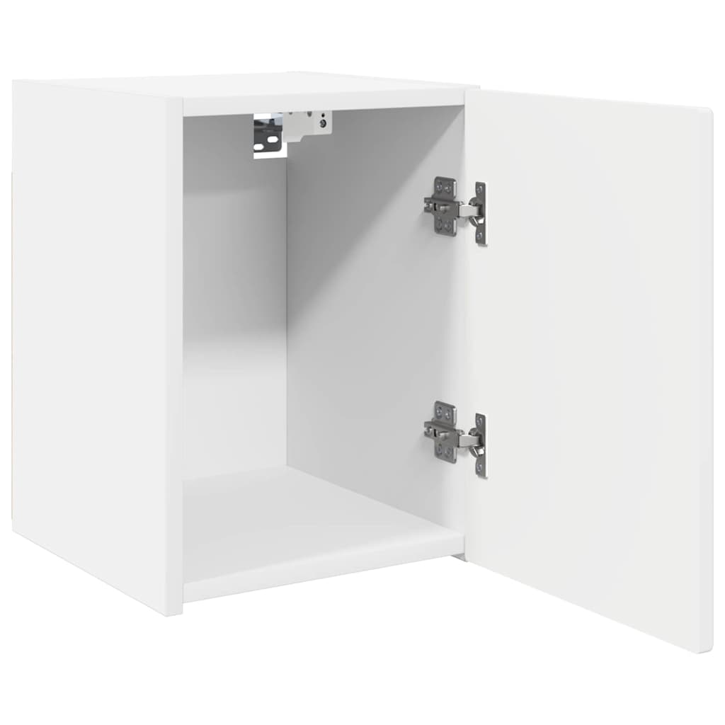 Tv Wall Cabinet 2 Pcs Bílá Kompozitní Dřevo