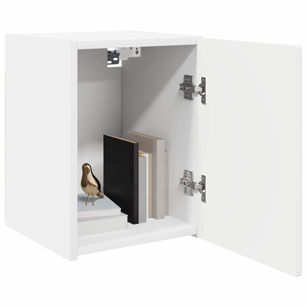 Tv Wall Cabinet 2 Pcs Bílá Kompozitní Dřevo