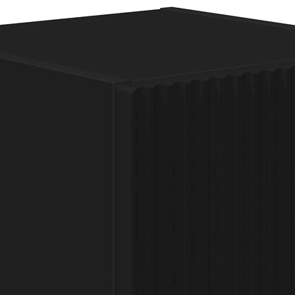 Tv Wall Cabinet 30 X 31 X 40 Cm Černá Kompozitní Dřevo
