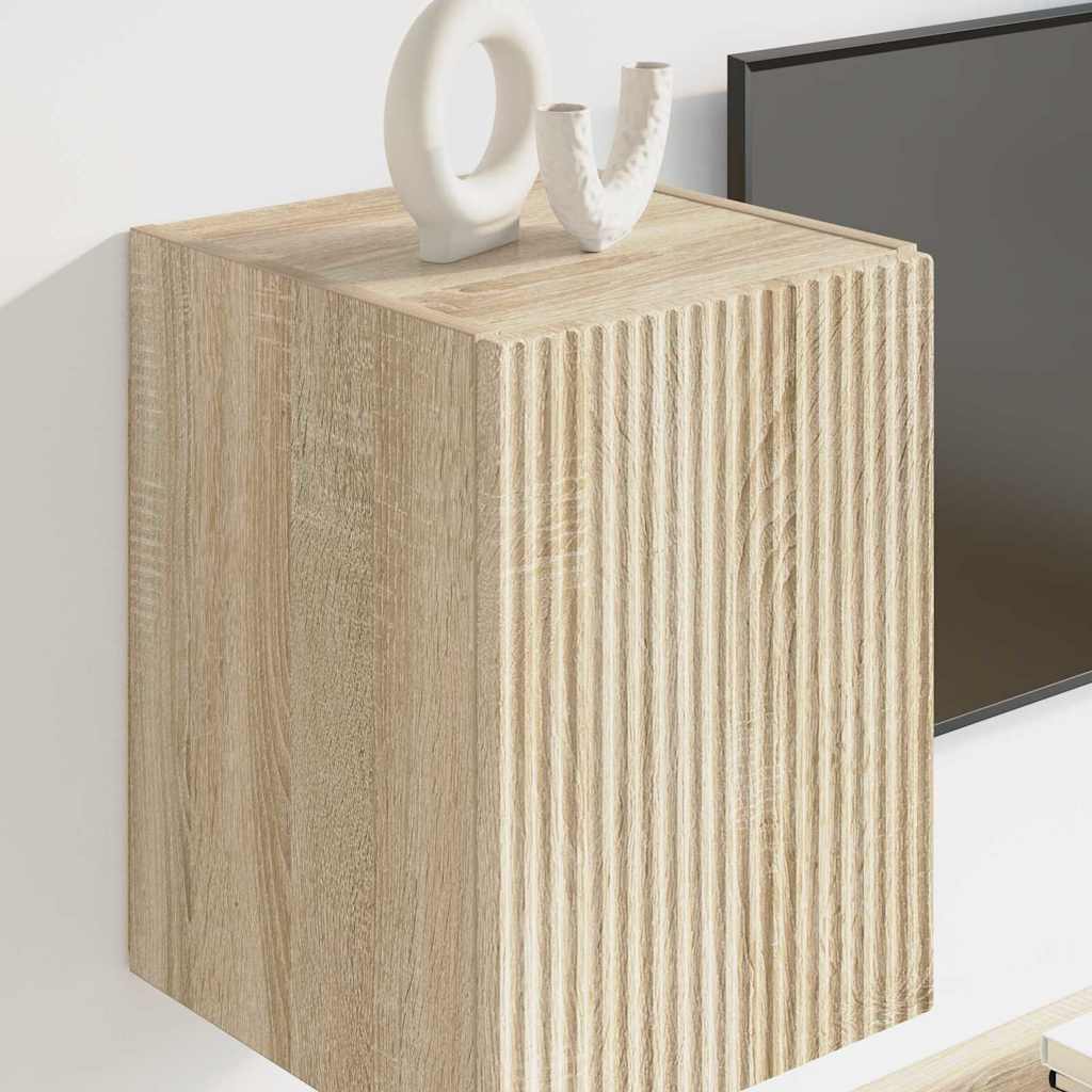 Tv Wall Cabinet 30 X 31 X 40 Cm Sonoma Kompozitní Dřevo