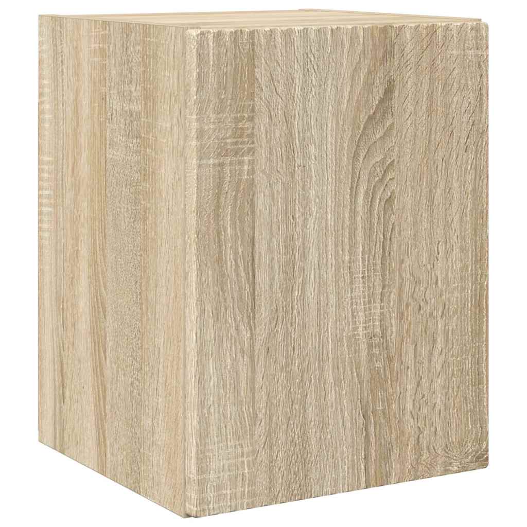 Tv Wall Cabinet 2 Pcs Sonoma Kompozitní Dřevo