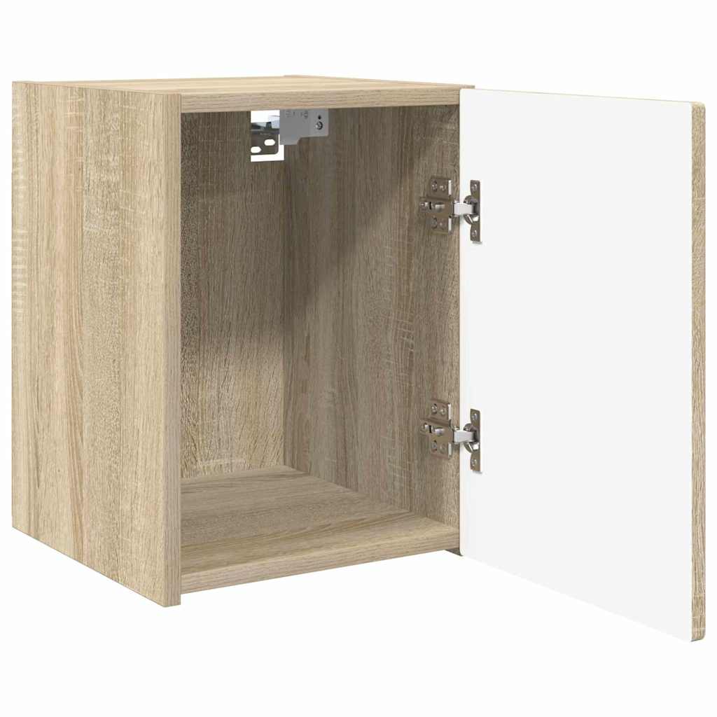 Tv Wall Cabinet 2 Pcs Sonoma Kompozitní Dřevo