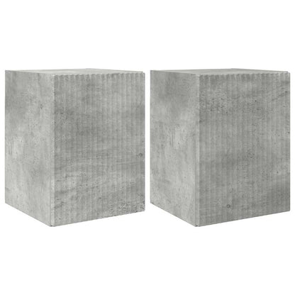 Tv Wall Cabinet 2 Pcs Beton Kompozitní Dřevo