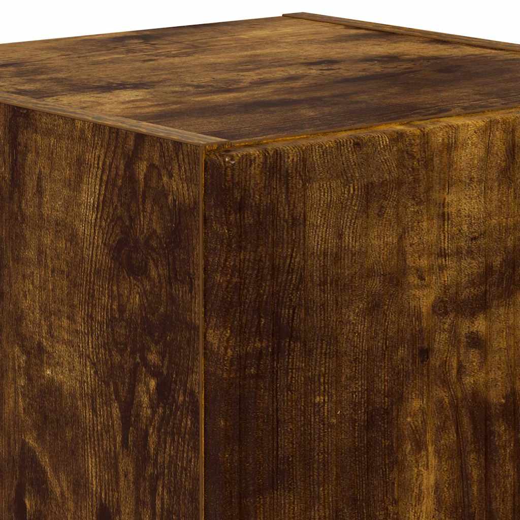 Tv Wall Cabinet 2 Pcs Kouřový Dub Kompozitní Dřevo