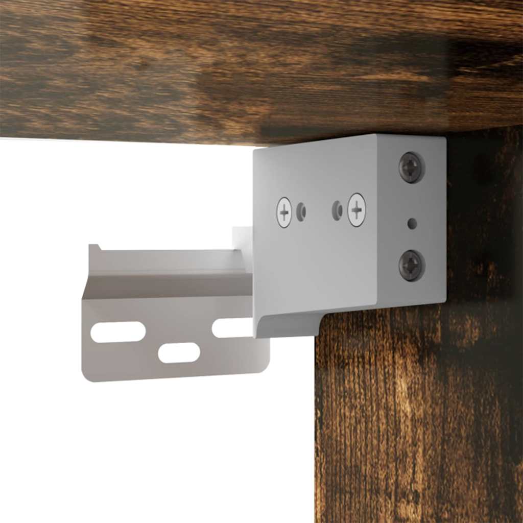 Tv Wall Cabinet 2 Pcs Kouřový Dub Kompozitní Dřevo
