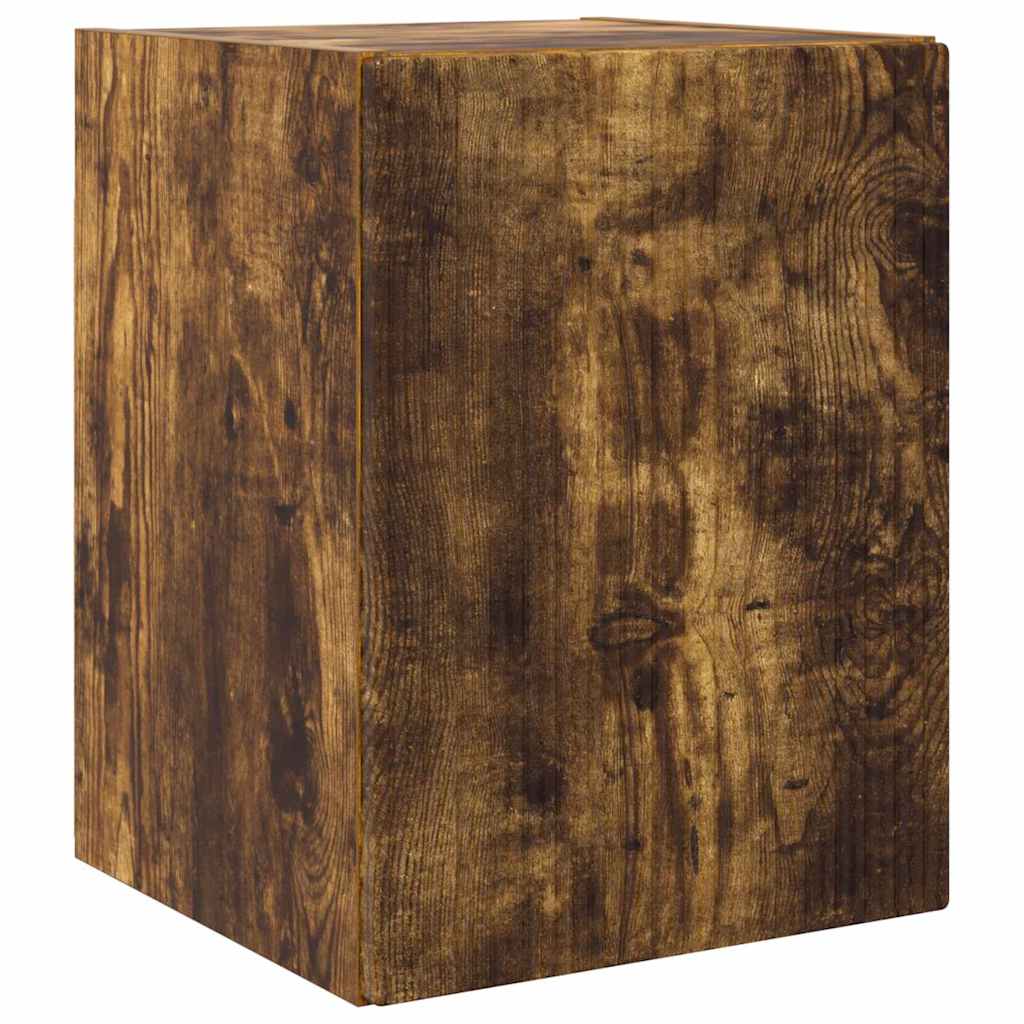 Tv Wall Cabinet 2 Pcs Kouřový Dub Kompozitní Dřevo