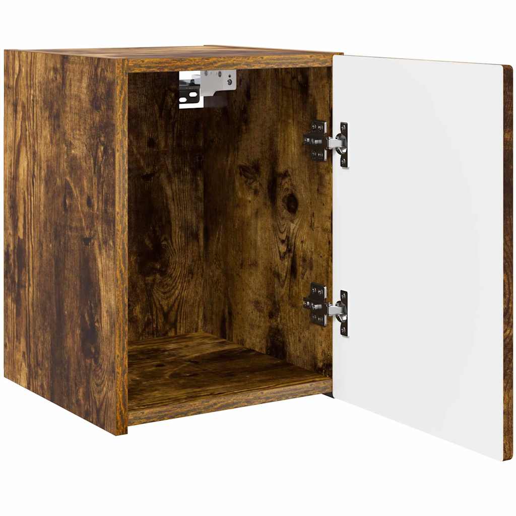 Tv Wall Cabinet 2 Pcs Kouřový Dub Kompozitní Dřevo