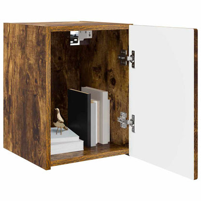 Tv Wall Cabinet 2 Pcs Kouřový Dub Kompozitní Dřevo