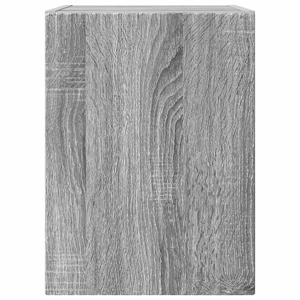 Tv Wall Cabinet 30 X 31 X 40 Cm Šedá Sonoma Kompozitní Dřevo