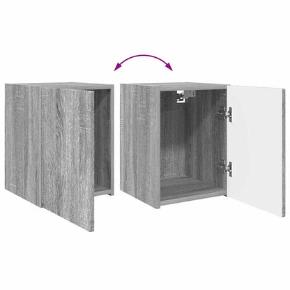 Tv Wall Cabinet 30 X 31 X 40 Cm Šedá Sonoma Kompozitní Dřevo