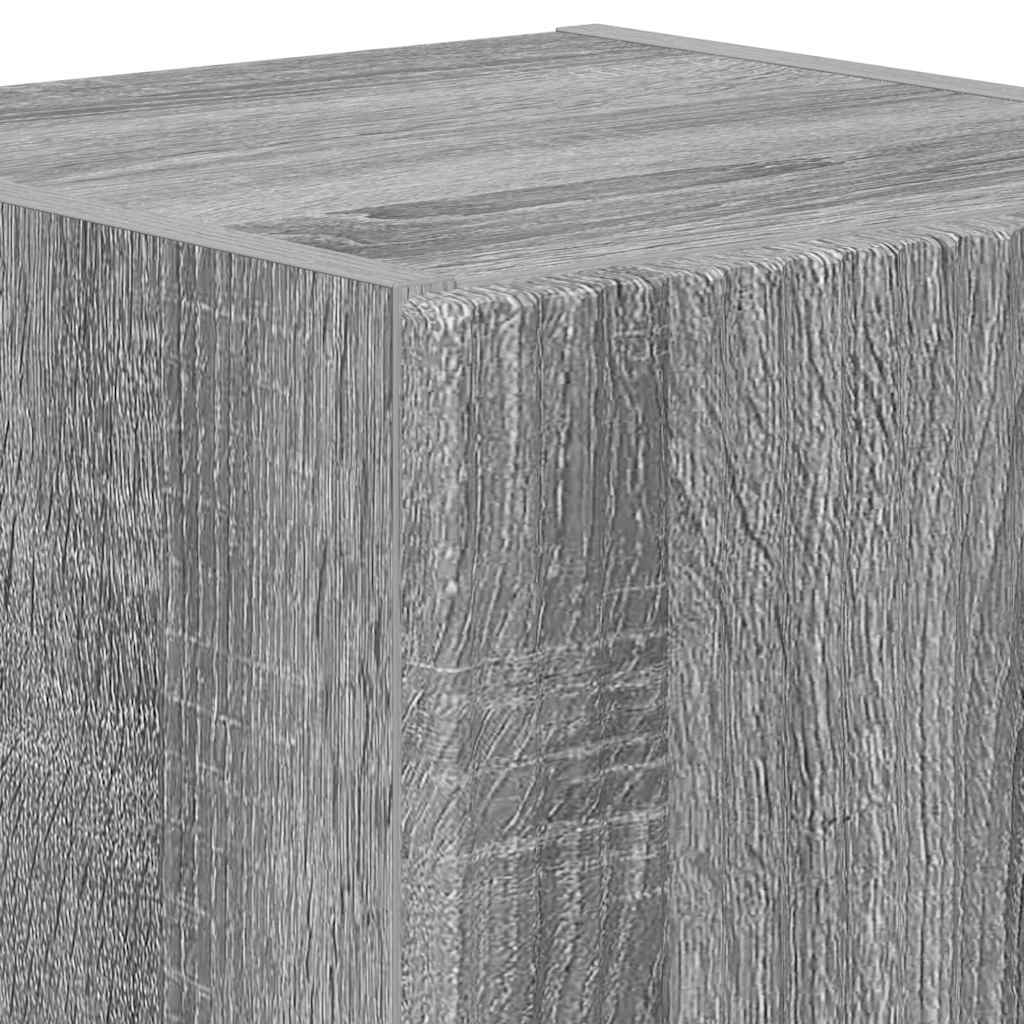 Tv Wall Cabinet 2 Pcs Šedá Sonoma Kompozitní Dřevo