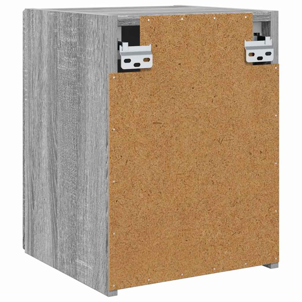 Tv Wall Cabinet 2 Pcs Šedá Sonoma Kompozitní Dřevo