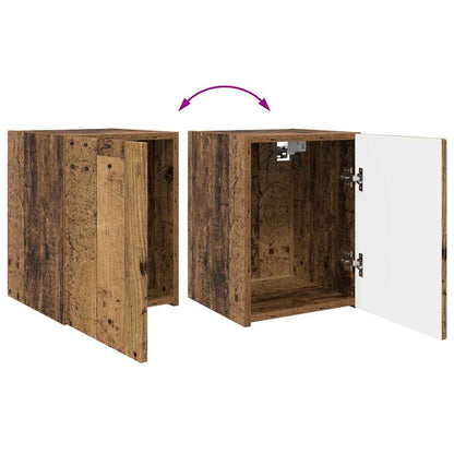 Tv Wall Cabinet 30 X 31 X 40 Cm Staré Dřevo Kompozitní Dřevo