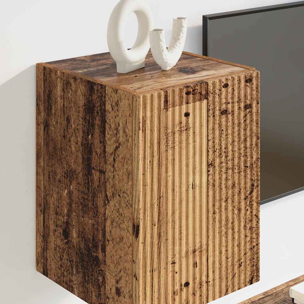 Tv Wall Cabinet 2 Pcs Staré Dřevo Kompozitní Dřevo