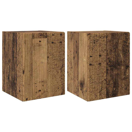 Tv Wall Cabinet 2 Pcs Staré Dřevo Kompozitní Dřevo