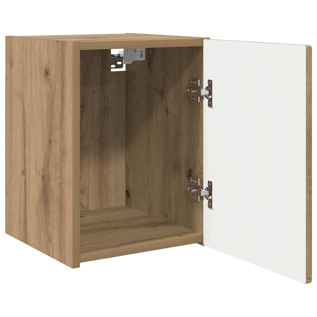 Tv Wall Cabinet 30 X 31 X 40 Cm Umělecký Dub Kompozitní Dřevo