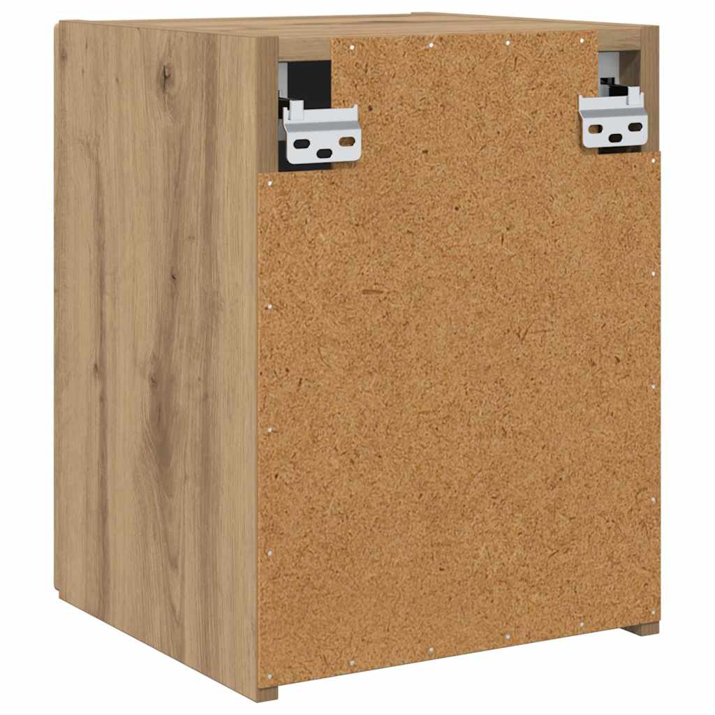 Tv Wall Cabinet 30 X 31 X 40 Cm Umělecký Dub Kompozitní Dřevo