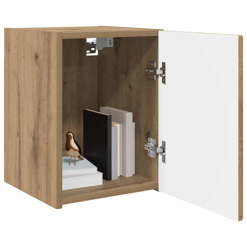 Tv Wall Cabinet 30 X 31 X 40 Cm Umělecký Dub Kompozitní Dřevo