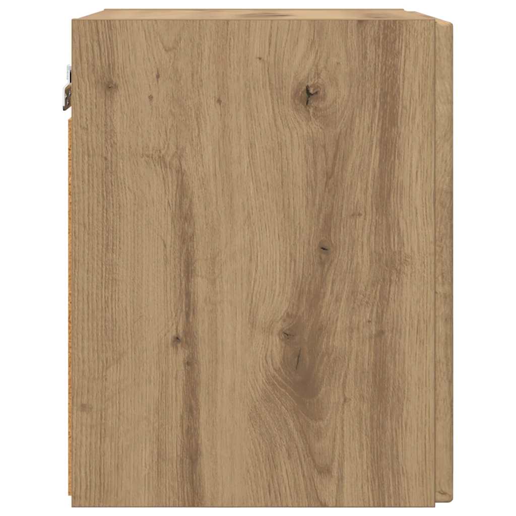 Tv Wall Cabinet 30 X 31 X 40 Cm Umělecký Dub Kompozitní Dřevo